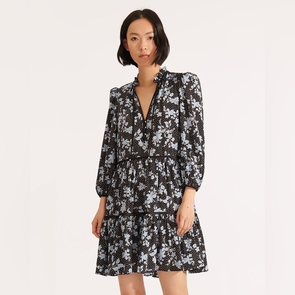 Veronica Beard Hawken Floral Dress
